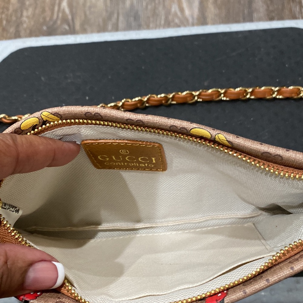 Gucci Brown Mini Bag with Mickey Mouse Print - Picture 4 of 7